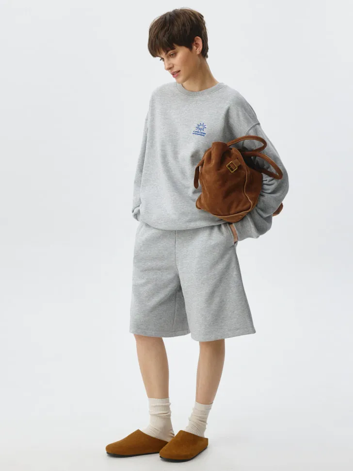 Трикотажные шорты, серый, арт. 5012