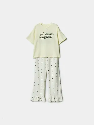 Пижама SELA для девочек, желтый, арт. 50266