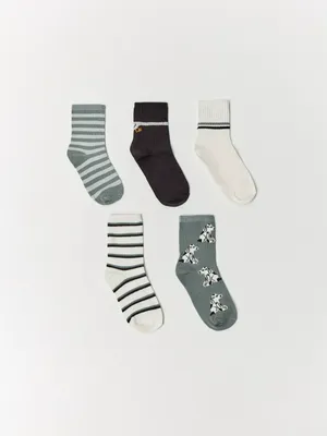 Набор из 5 пар носков SELA для мальчиков, разноцветный, арт. 50275