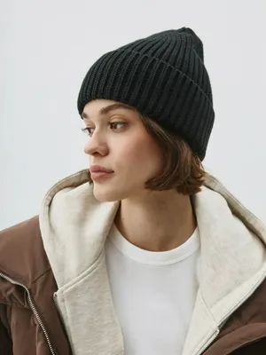 Шапка-бини SELA, черный, арт. 50286