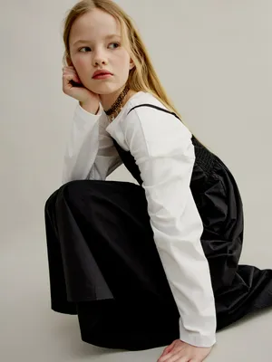 Платье миди на бретелях SELA, черный, арт. 50444