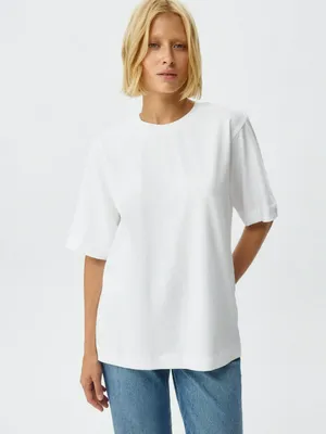 Базовая футболка ALBA oversize fit, белый, арт. 5045