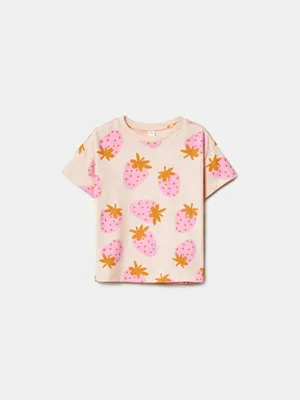 Футболка SELA для девочек с принтом, разноцветный, арт. 50465