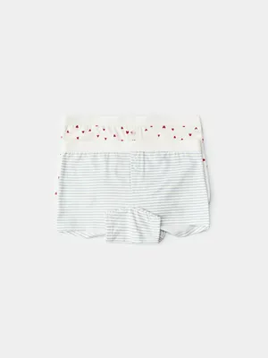 Набор из 2 трусов-шортиков Sela для девочек, разноцветный, арт. 50505