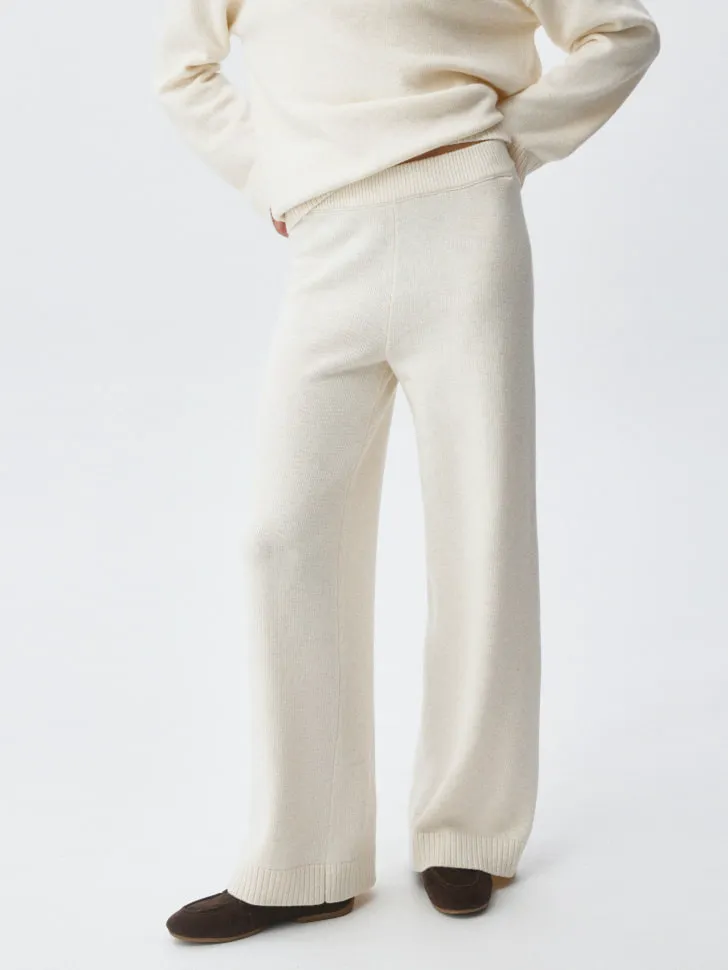 Вязаные брюки, бежевый, арт. 5051