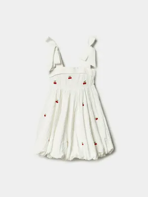 Платье Sela для девочек, белый, арт. 50526