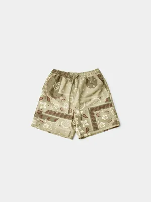 Пляжные шорты Sela с принтом для мальчиков, бежевый, арт. 50528