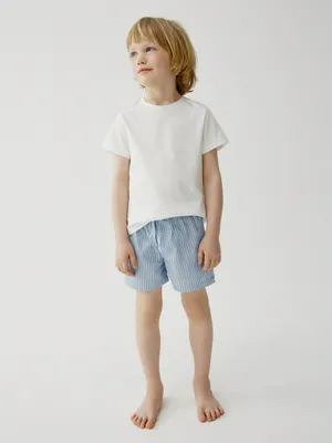 Набор из 2 домашних шорт SELA для мальчиков, голубой, арт. 50532