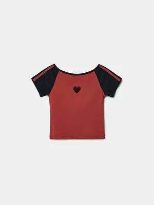 Футболка SELA для девочек с принтом, разноцветный, арт. 50550