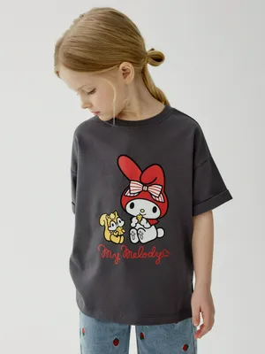 Футболка SELA Hello Kitty, серый, арт. 50585