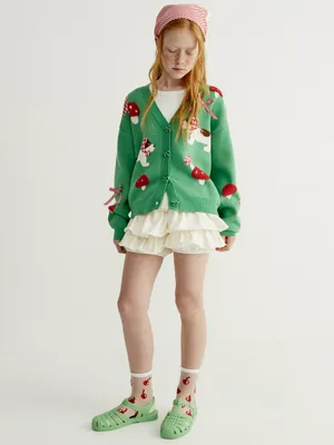 Юбка-шорты Sela для девочек, бежевый, арт. 50595