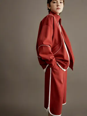 Удлиненные шорты Sela для мальчиков, бордовый, арт. 50611