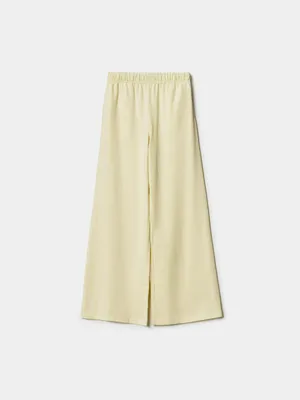 Трикотажные широкие брюки Sela для девочек, бежевый, арт. 50612