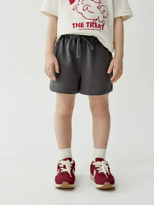 Шорты Sela трикотажные для девочек, серый, арт. 50627