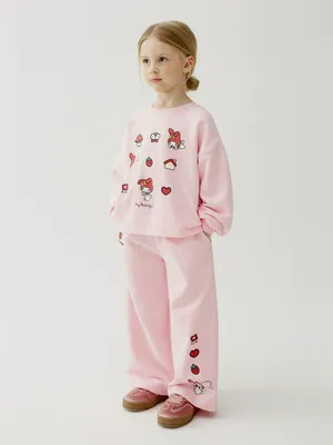 Брюки Sela с принтом Hello Kitty My Melody, розовый, арт. 50648