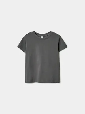 Базовая футболка SELA для девочек, серый, арт. 50649