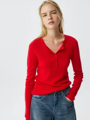 Вязаный лонгслив с содержанием шерсти, арт. 5066