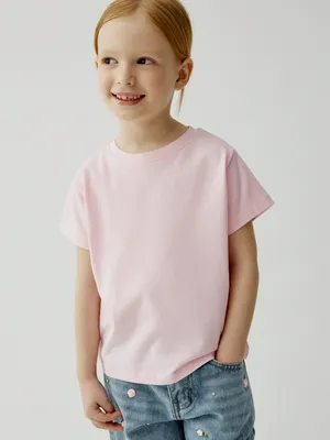 Футболка SELA для девочек, розовый, арт. 50666