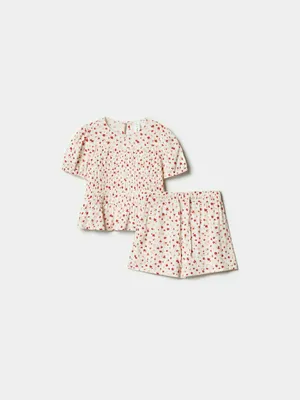 Набор из блузки и шорт SELA для девочек, разноцветный, арт. 50691