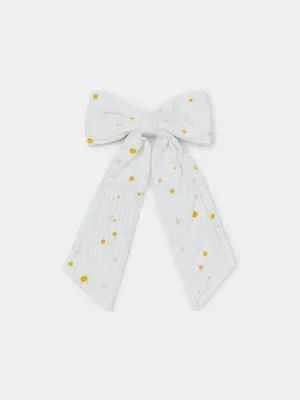 Заколка Sela для волос детская с ромашками, белый, арт. 50704