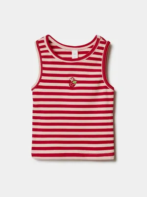 Топ SELA с вышивкой для девочек, разноцветный, арт. 50707