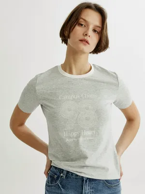 Футболка Sela приталенная, серый, арт. 50734