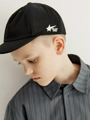 Хлопковая кепка-снепбэк SELA, черный, арт. 50736