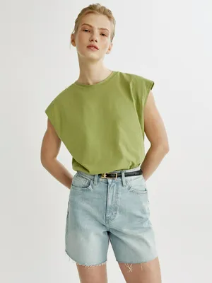 Футболка оверсайз SELA, зеленый, арт. 50739