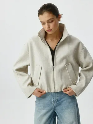 Короткое полупальто из драпа, арт. 5077