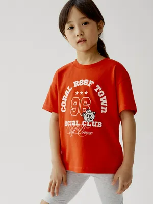 Комплект из футболки и велосипедок Sela для девочек, разноцветный, арт. 50787