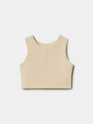 Майка Sela для девочек, бежевый, арт. 50797