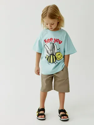 Хлопковые шорты SELA для мальчиков, хаки, арт. 50806