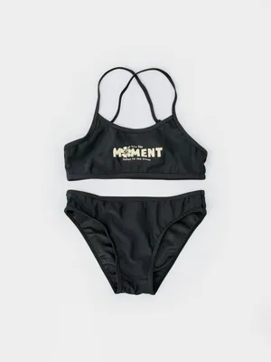 Раздельный купальник Sela для девочек, черный, арт. 50807