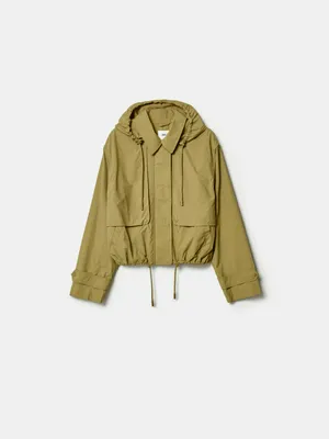 Укороченная ветровка Sela, хаки, арт. 50821