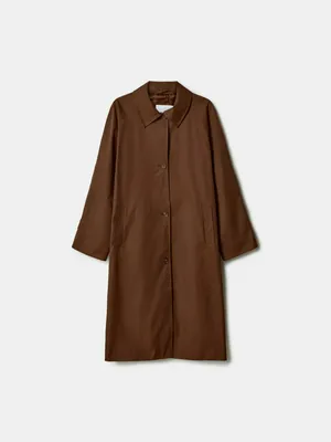 Демисезонный тренч Sela, коричневый, арт. 50823