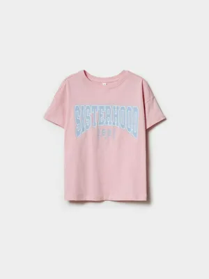 Футболка Sela для девочек, розовый, арт. 50828