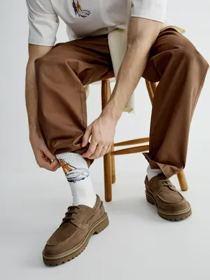 Носки SELA ART PEOPLE, белый, арт. 50849