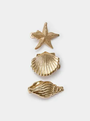 Набор заколок SELA Морской стиль, золотистый, арт. 50866