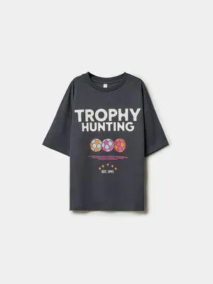 Футболка SELA для девочек, серый, арт. 50879