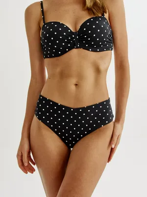 Купальные трусы-слипы SELA в горошек, разноцветный, арт. 50899