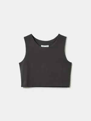 Майка Sela для девочек, серый, арт. 50905