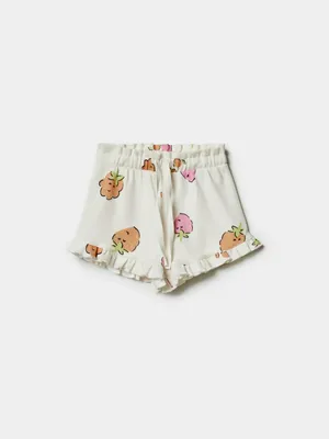 Шорты SELA с принтом для малышей, белый, арт. 50909