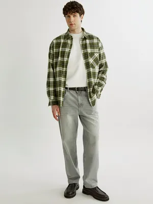 Джинсы SELA прямого кроя со средней посадкой, серый, арт. 50917