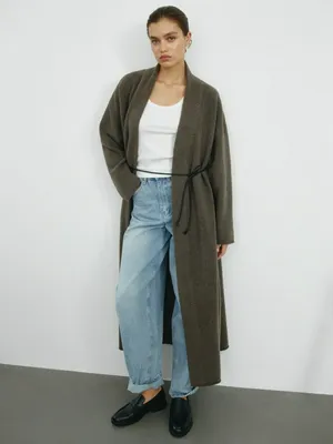 Длинный кардиган из смесовой шерсти, арт. 5092