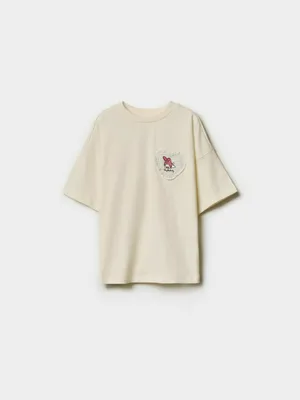 Футболка оверсайз Sela Hello Kitty My Melody, бежевый, арт. 50929