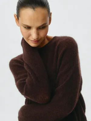 Джемпер с содержанием шерсти и мохера, арт. 5093