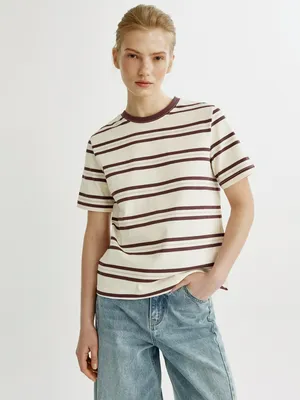 Футболка SELA в полоску, разноцветный, арт. 50933