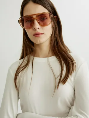 Солнцезащитные очки Sela, коричневый, арт. 51319