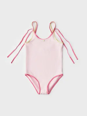 Слитный купальник Sela для девочек, розовый, арт. 51322