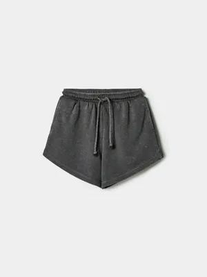 Трикотажные шорты Sela для девочек, серый, арт. 51328